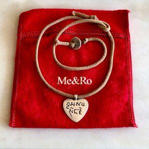 Me&Ro Sterling Silver Love & Compassion Necklace
